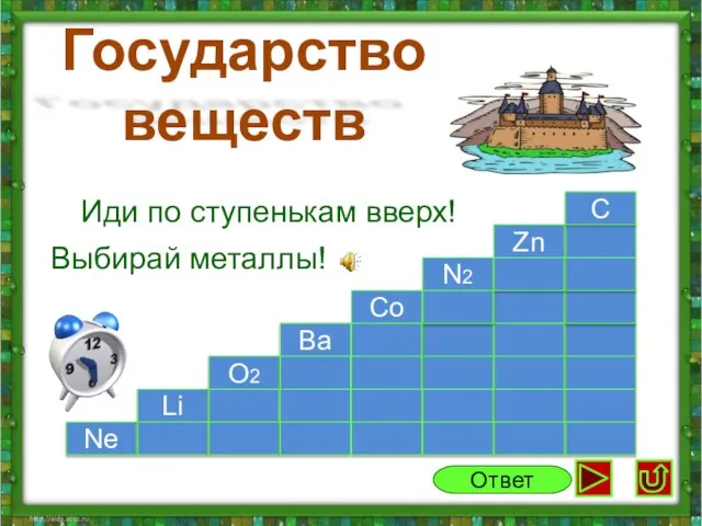 Ne Li Ba O2 Zn N2 Co C Ответ Иди по ступенькам