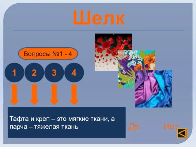 Шелк 1 Вопросы №1 - 4 Натуральный шелк – это продукт жизнедеятельности