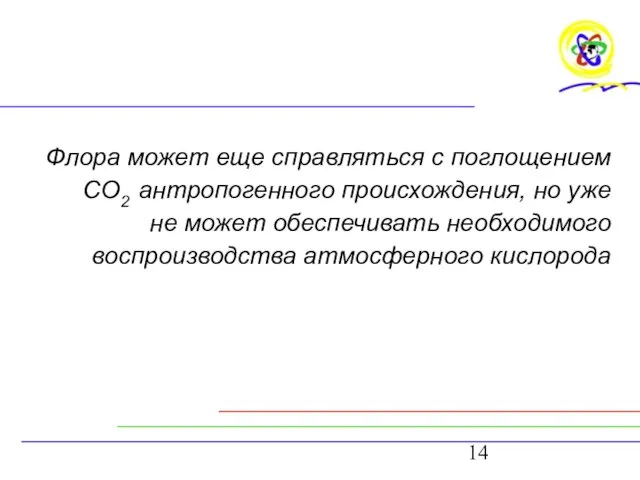 Флора может еще справляться с поглощением СО2 антропогенного происхождения, но уже не