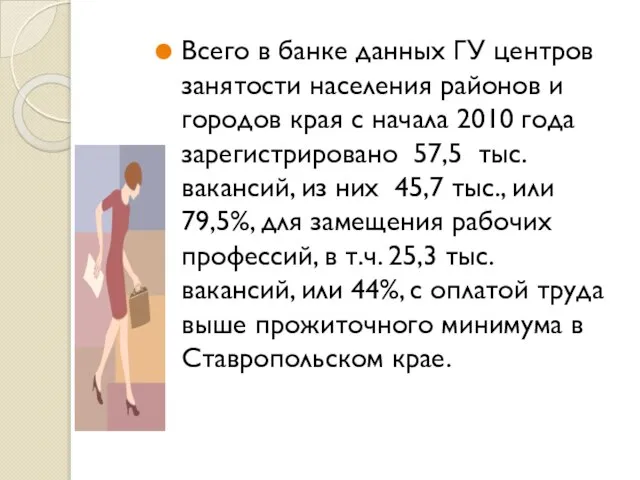 Всего в банке данных ГУ центров занятости населения районов и городов края