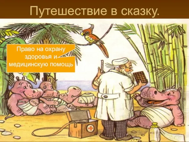 Право на охрану здоровья и медицинскую помощь Путешествие в сказку.