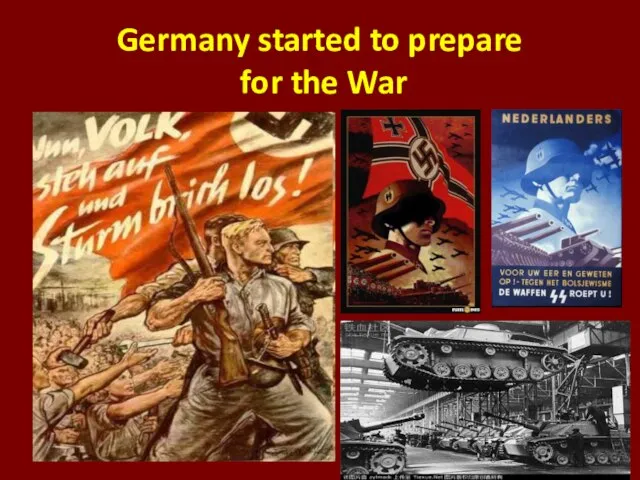 Germany started to prepare for the War