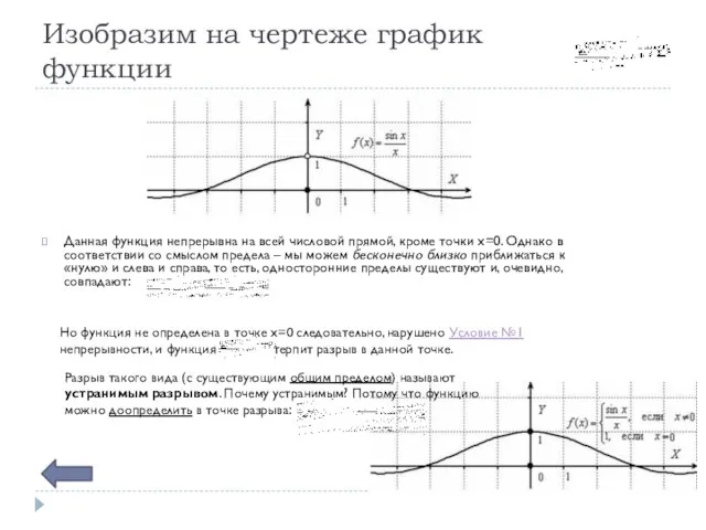 Изобразим на чертеже график функции Данная функция непрерывна на всей числовой прямой,