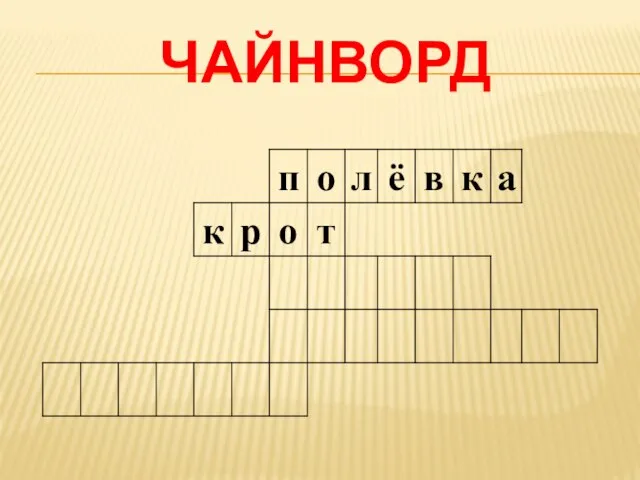 Чайнворд