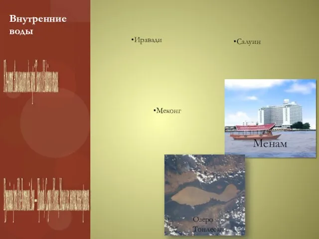 Юго-восток Азии омывают воды морей Тихого и Индийского океанов. Крупнейшие реки Юго-Восточной