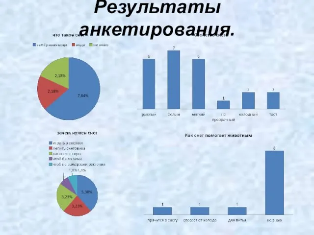 Результаты анкетирования.