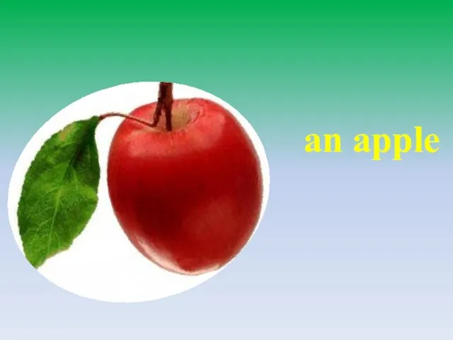 an apple