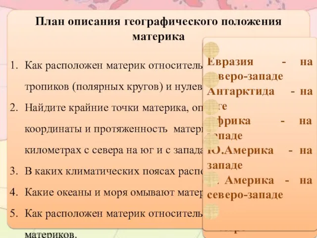 Особенности физико-географического положения Австралии южнее экватора в о с т о ч