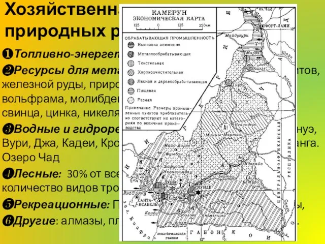 Хозяйственная оценка природных ресурсов ❶Топливно-энергетические: Нефть, Газ ❷Ресурсы для металлургии: Месторождения бокситов,