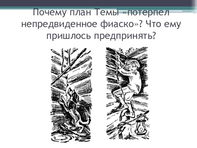 Почему план Темы «потерпел непредвиденное фиаско»? Что ему пришлось предпринять?