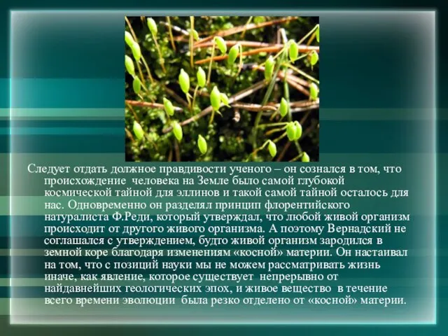 Следует отдать должное правдивости ученого – он сознался в том, что происхождение