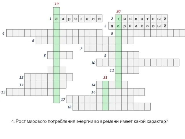 4. Рост мирового потребления энергии во времени имеет какой характер?