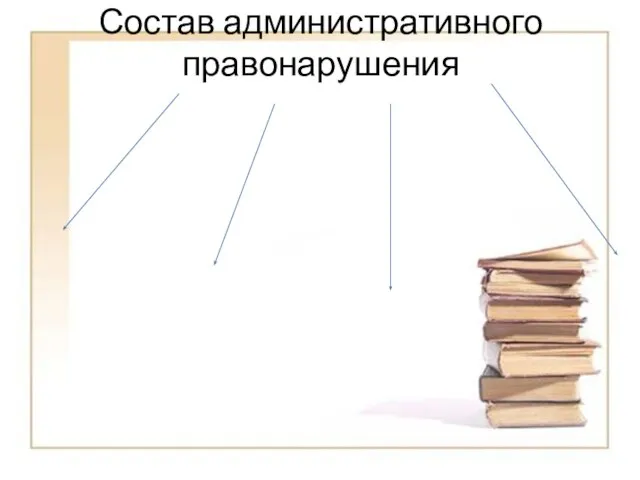 Состав административного правонарушения