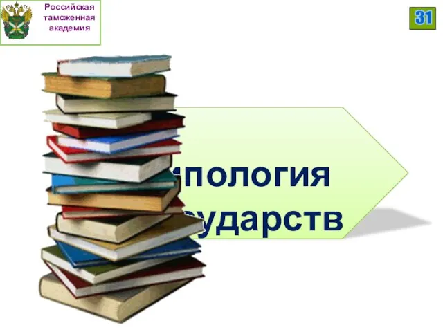 Российская таможенная академия 31 4. Типология государств