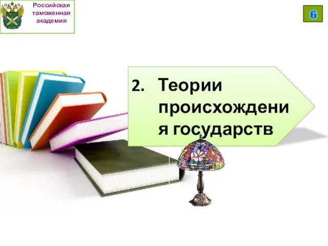 Российская таможенная академия 6 2. Теории происхождения государств