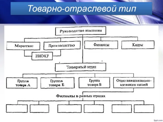 Товарно-отраслевой тип