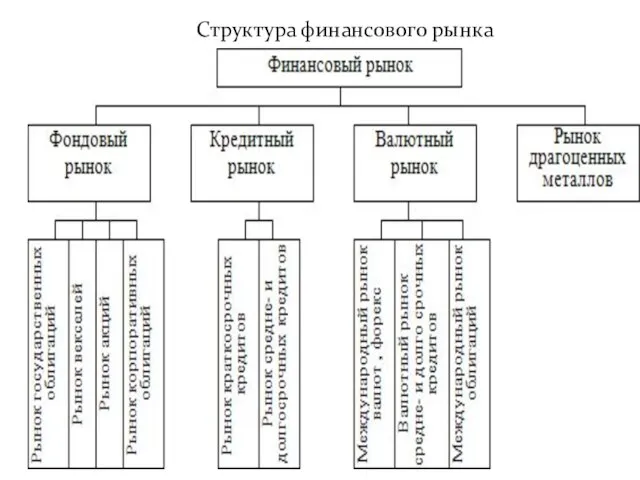 Структура финансового рынка