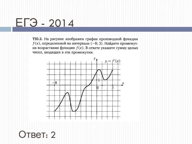 ЕГЭ - 2014 Ответ: 2