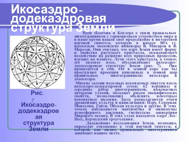 Идеи Платона и Кеплера о связи правильных многогранников с гармоничным устройством мира