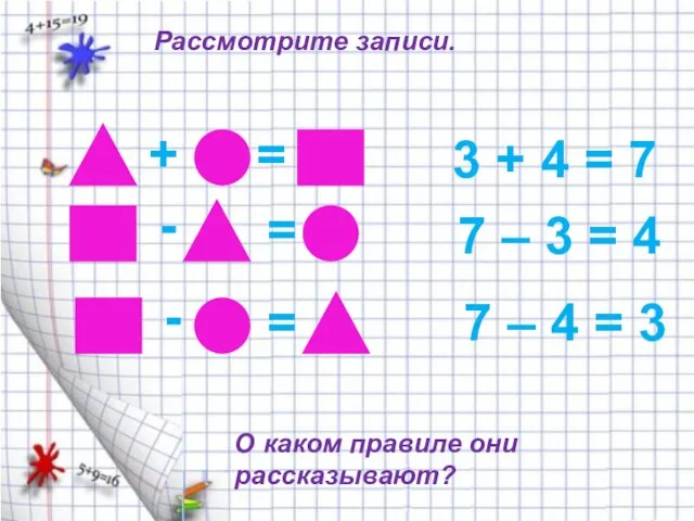 + = - = = - 3 + 4 = 7 7