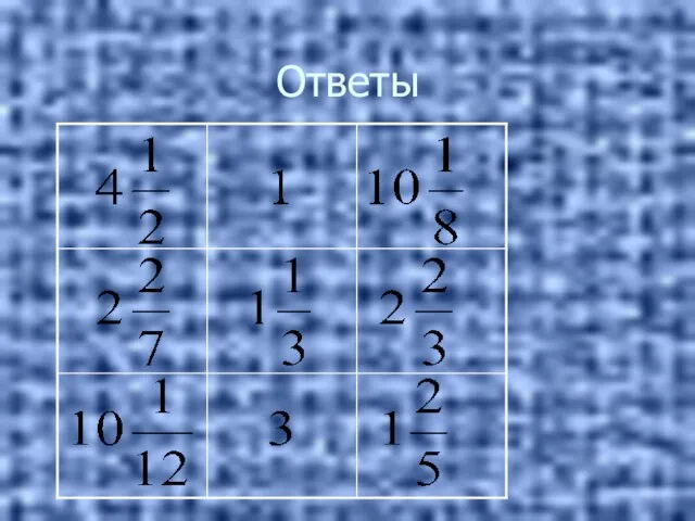 Ответы