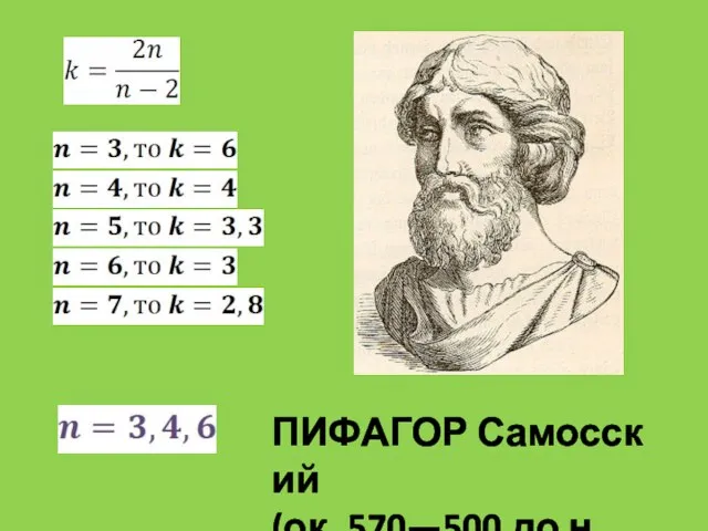 ПИФАГОР Самосский (ок. 570—500 до н. э.).