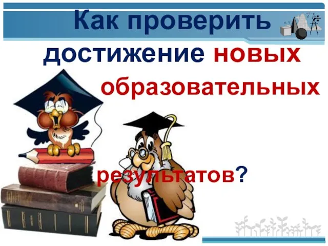 Как проверить достижение новых образовательных результатов?