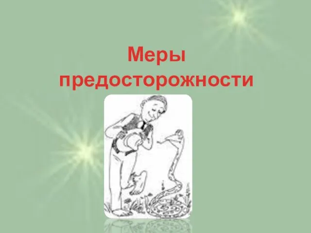 Меры предосторожности