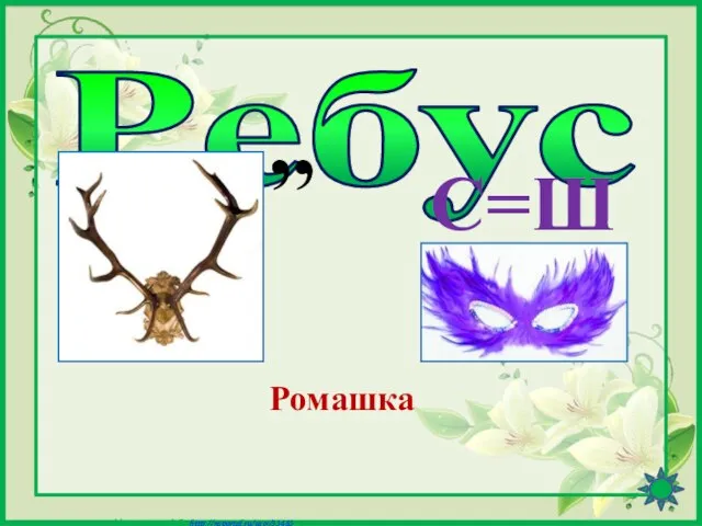 Ребус С=Ш Ромашка ,,