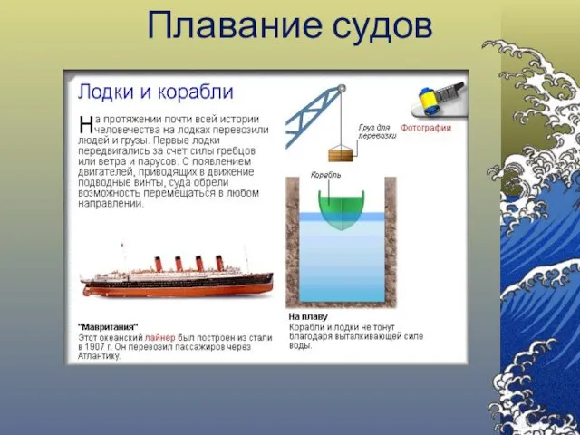 Плавание судов