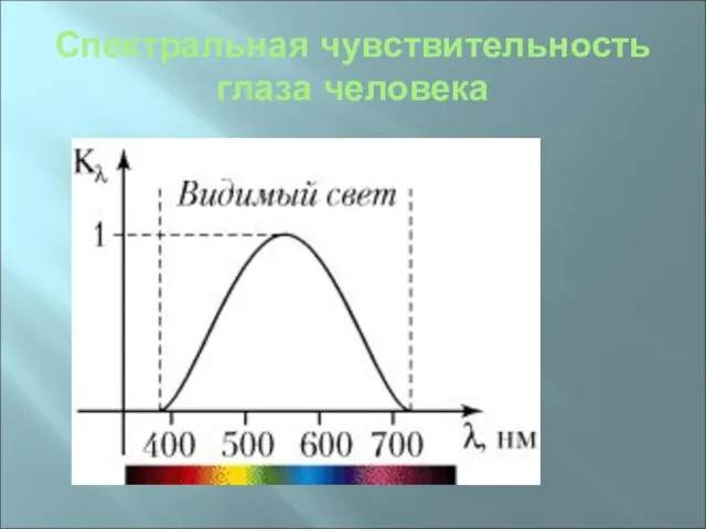 Спектральная чувствительность глаза человека