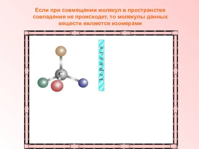 Если при совмещении молекул в пространстве совпадения не происходят, то молекулы данных веществ являются изомерами