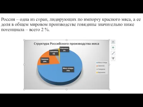 Россия – одна из стран, лидирующих по импорту красного мяса, а ее