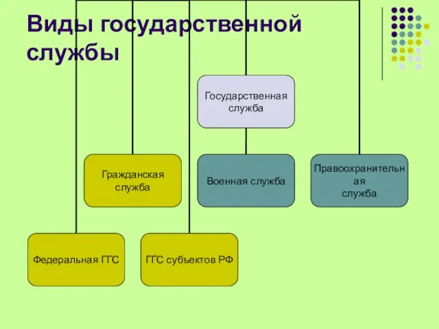 Виды государственной службы