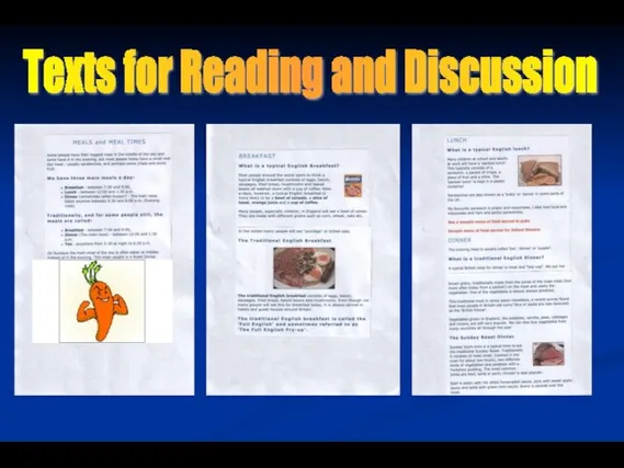 Texts for Reading and Discussion