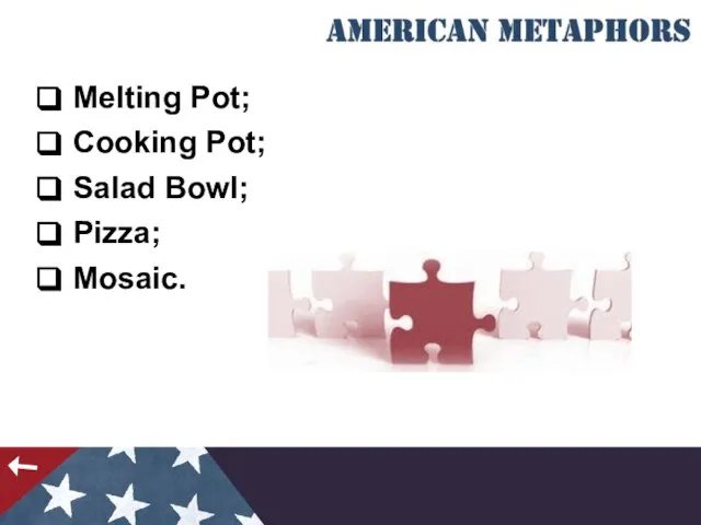 Melting Pot; Cooking Pot; Salad Bowl; Pizza; Mosaic.