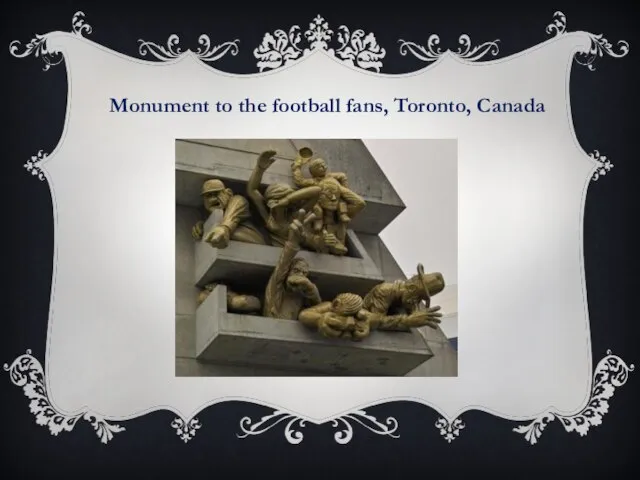 Monument to the football fans, Toronto, Canada