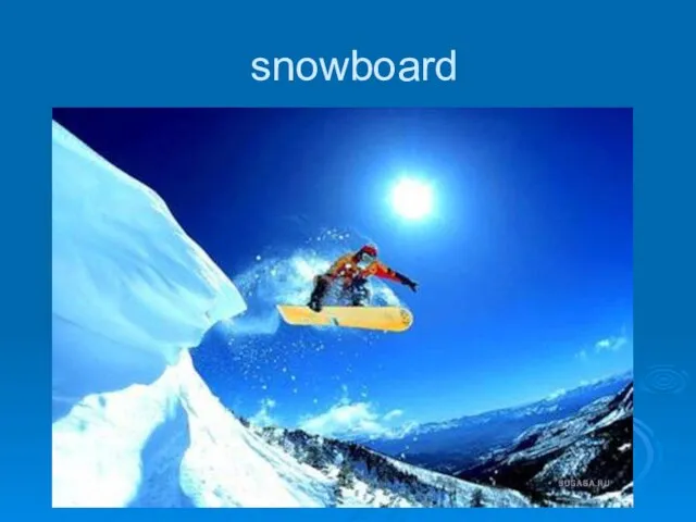 snowboard