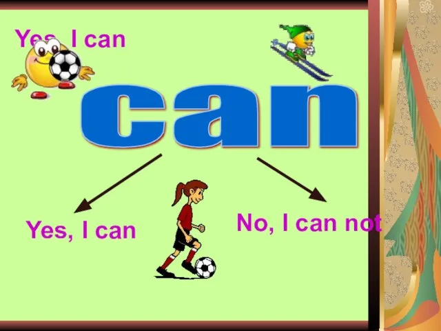 Yes, I can can Yes, I can No, I can not