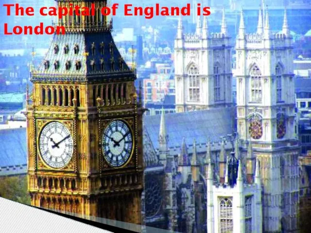 The capital of England is London