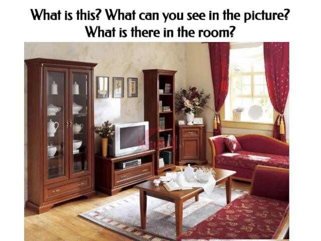 What is this? What can you see in the picture? What is there in the room?