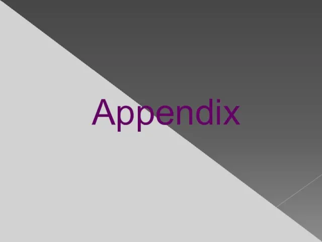 Appendix