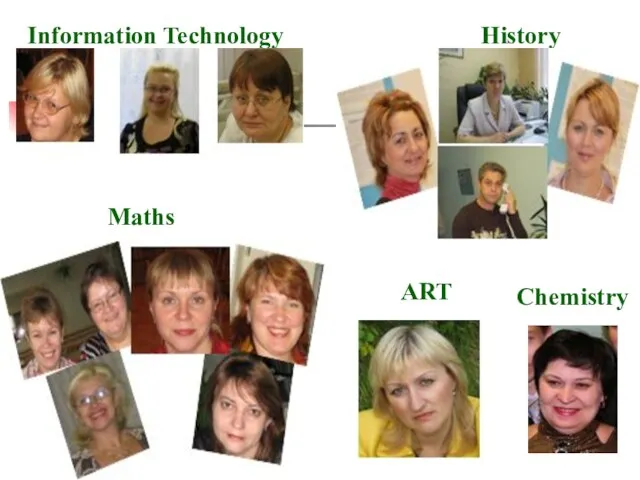 History Maths Information Technology Chemistry ART
