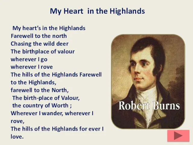 My Heart in the Highlands My heart’s in the Highlands Farewell to