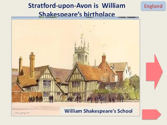 Stratford-upon-Avon is William Shakespeare’s birthplace England