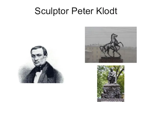 Sculptor Peter Klodt