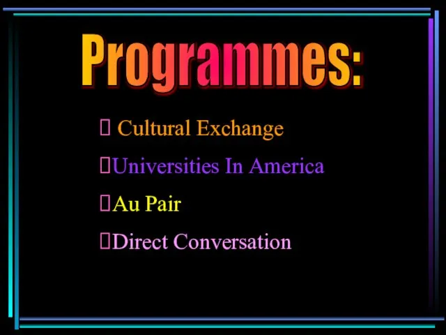 Cultural Exchange Universities In America Au Pair Direct Conversation Programmes: