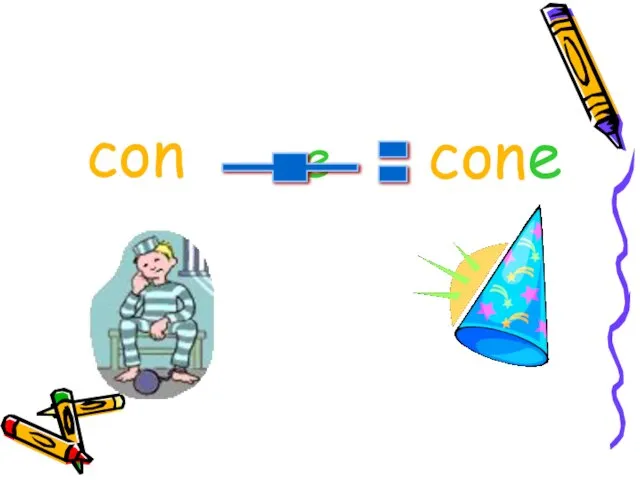 con cone = -e +