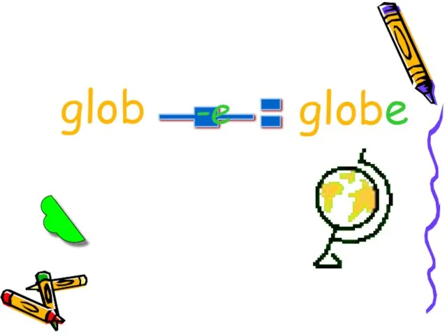 glob + -e = globe