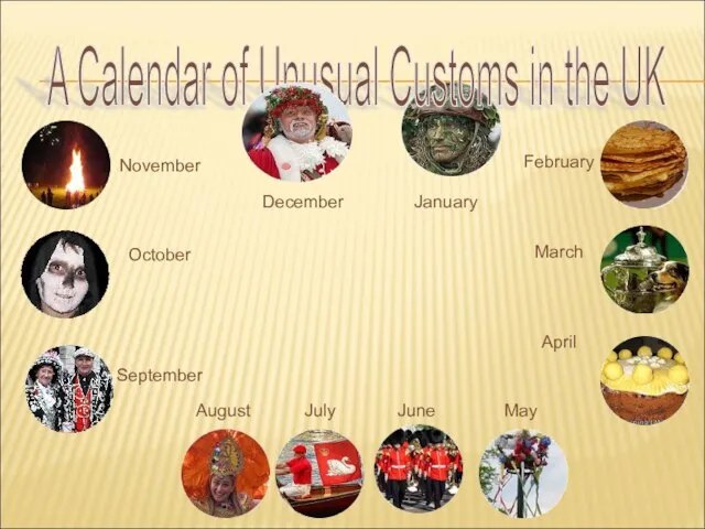 A Calendar of Unusual Customs in the UK February March April May